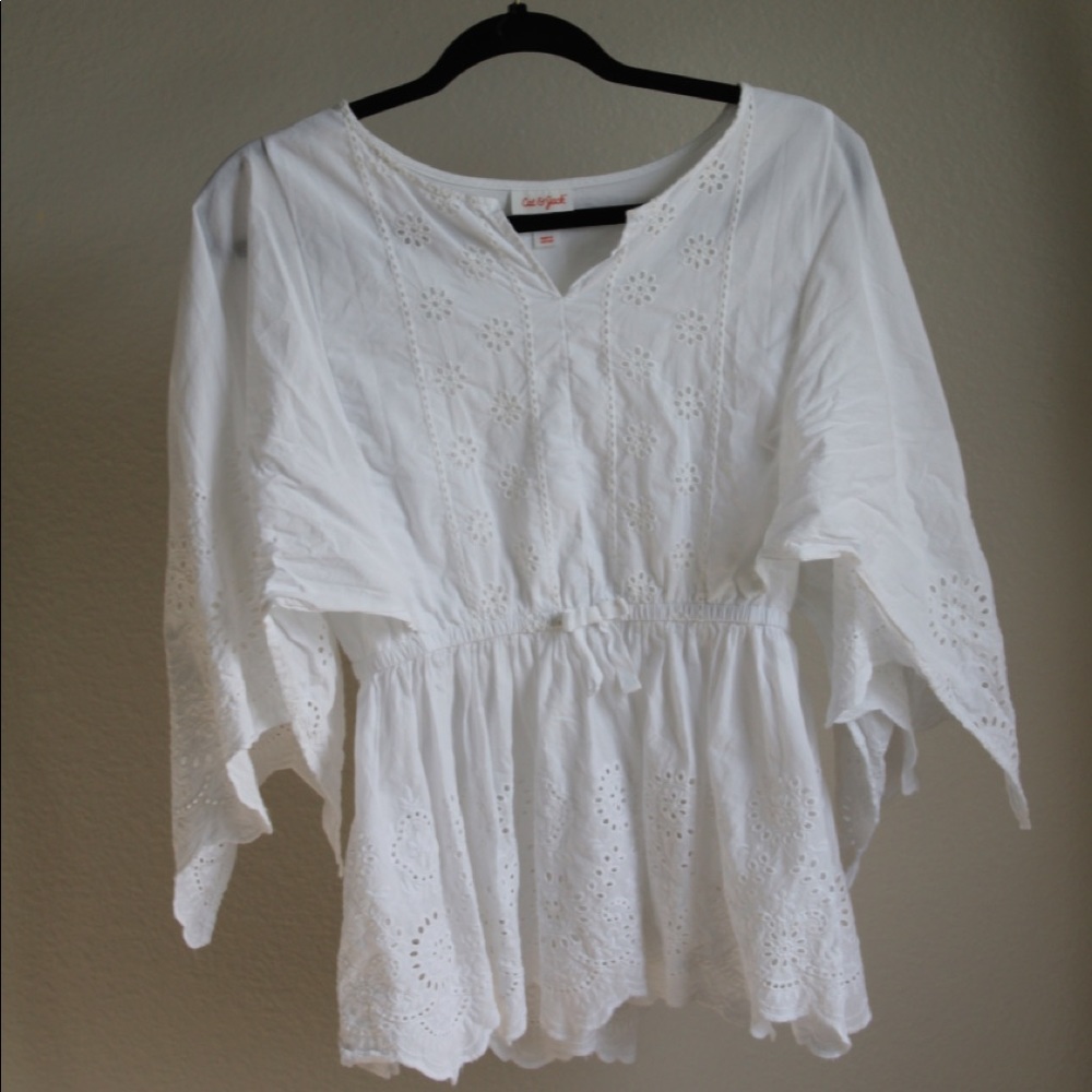 White Shirt with Lace